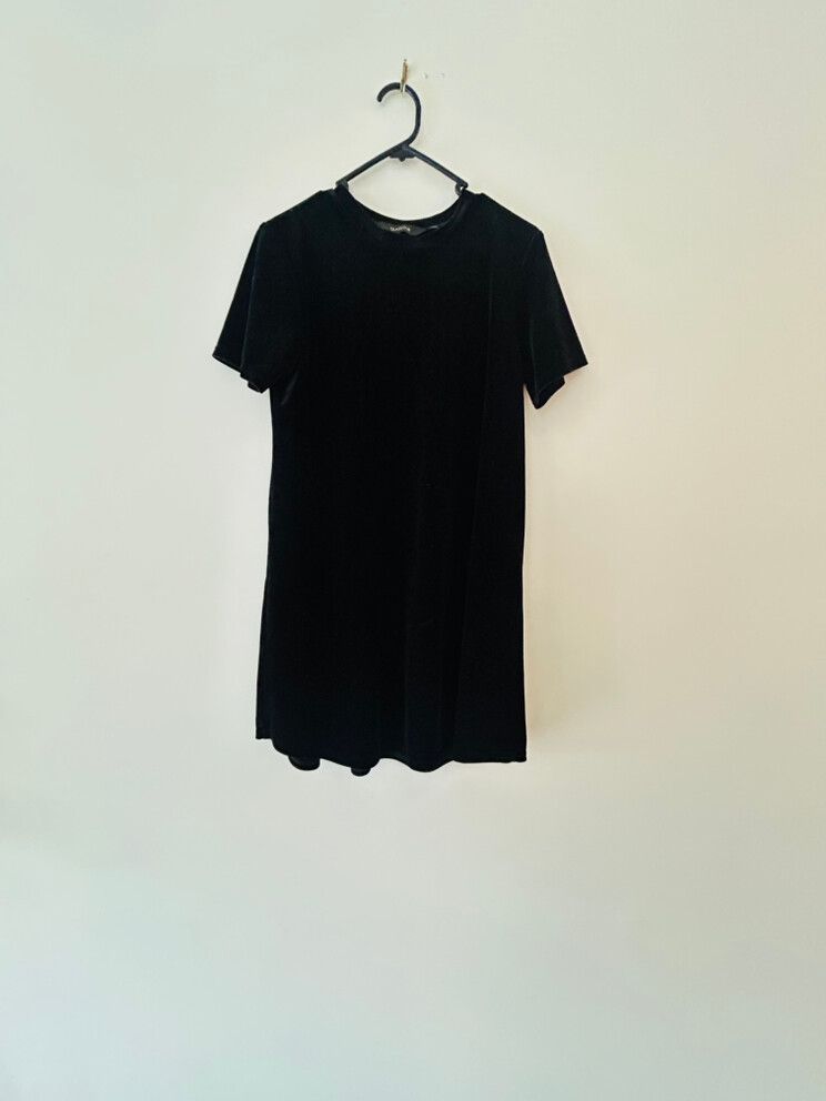 Glassons Black Velvet Dress