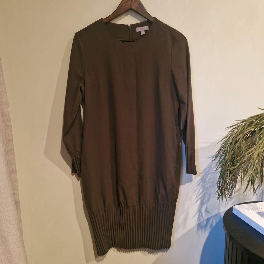 COS Olive Green Long Sleeve Dress