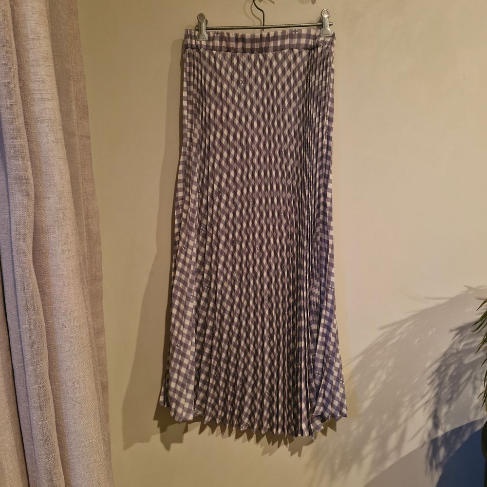 Stella + Gemma Gingham Pleated Skirt