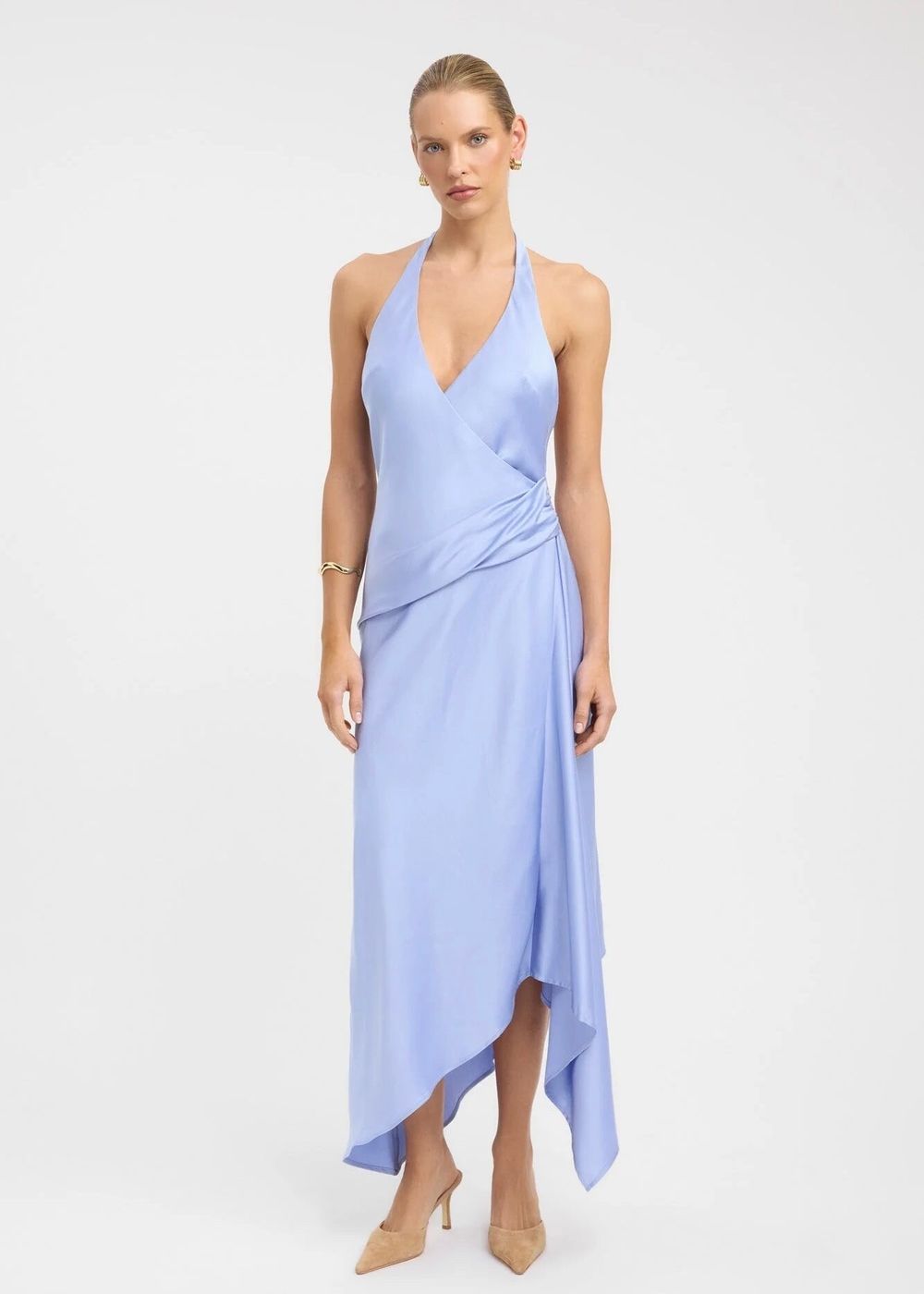 KOOKAI PALERMO GODET MAXI DRESS - LAVENDER BLUE