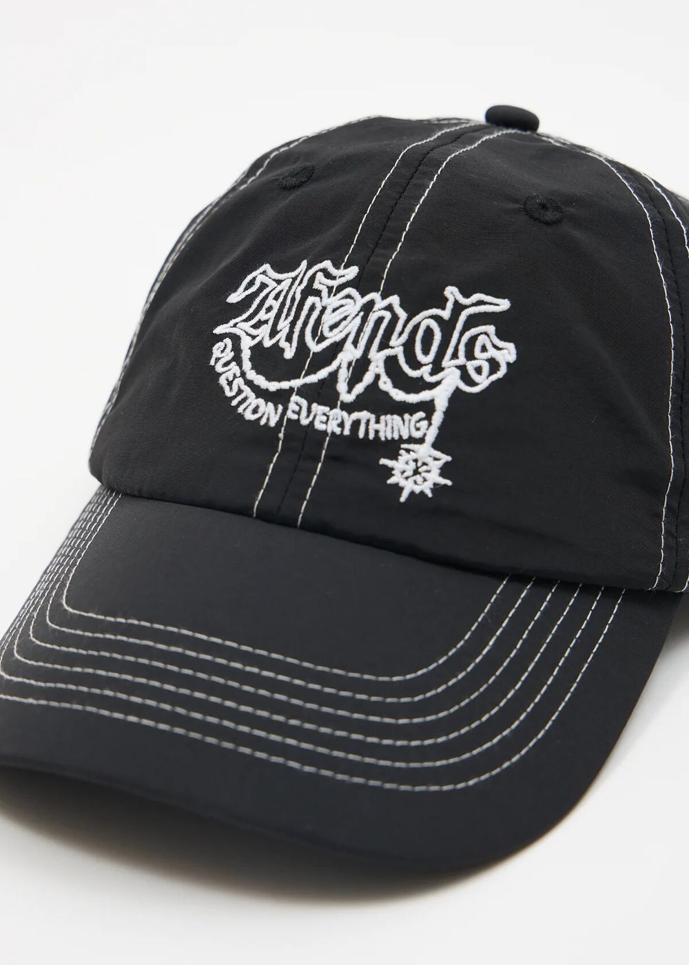 Afends Ballz Recyled Six Panel Cap Black