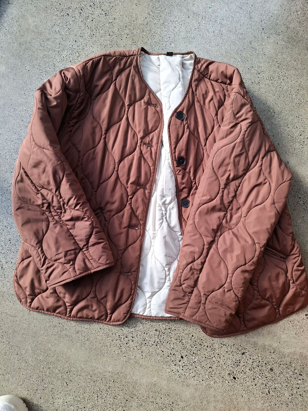 Zara water repellent oversized quilt jacket