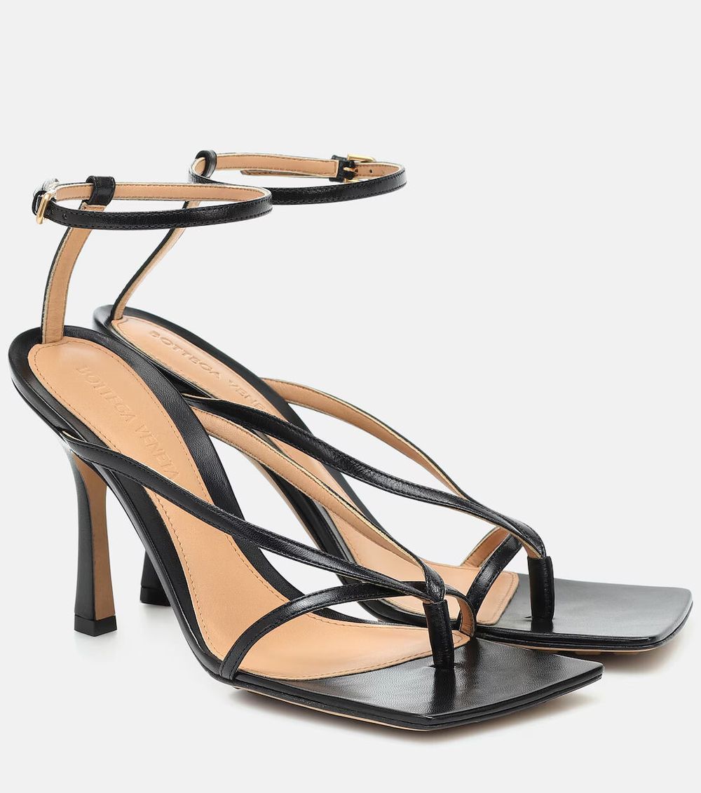 Stretch Leather Sandals