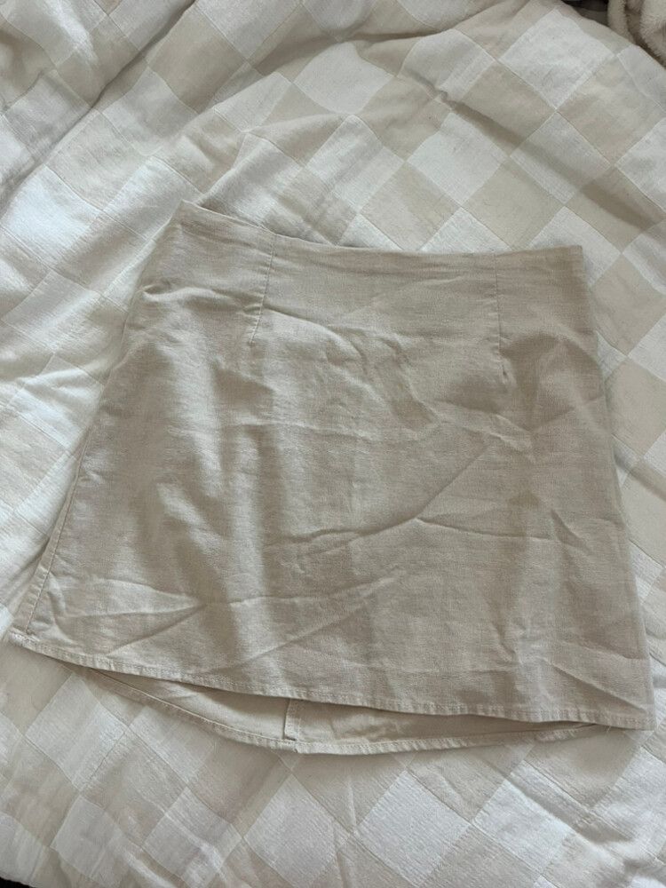 Princess Polly Linen Mini Skirt