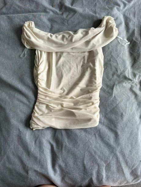 Off Shoulder Mesh Top