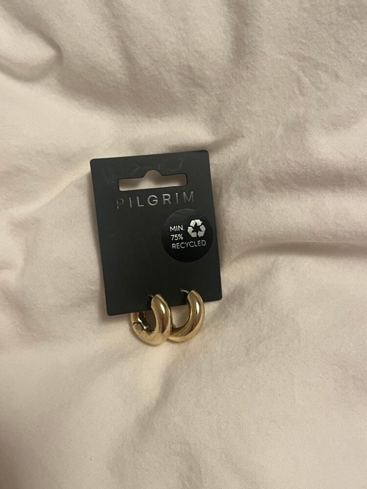 pilgrim gold hoop earrings