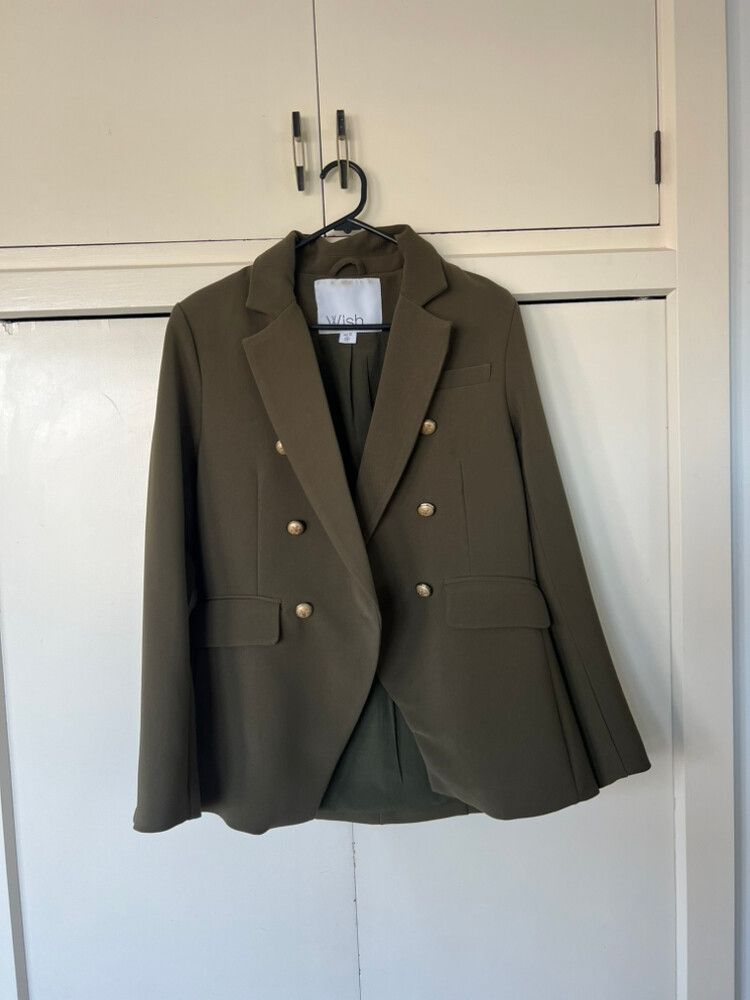 khaki blazer