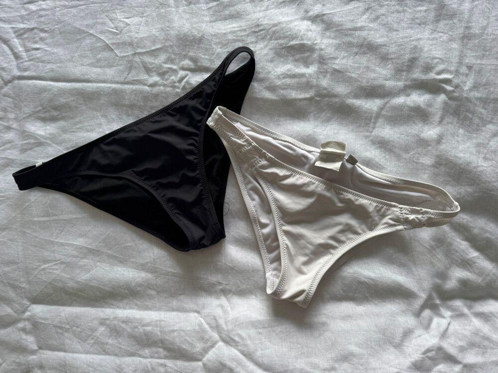 Rhythm Black White Bikini Bottoms
