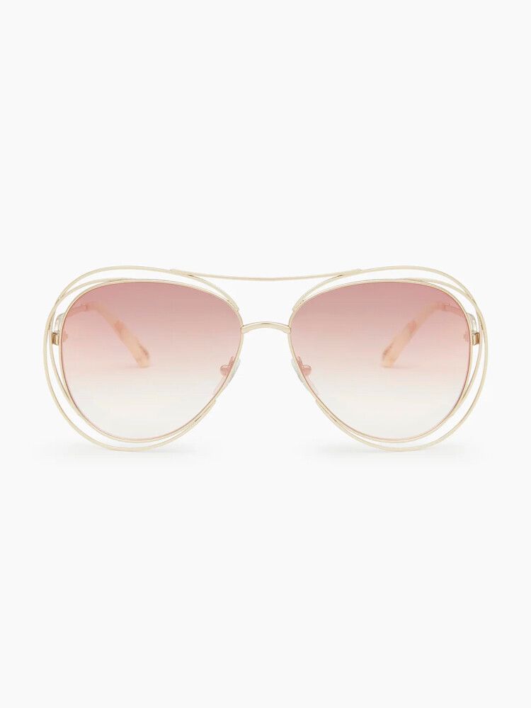 Chloe Carlina Aviator Sunglasses