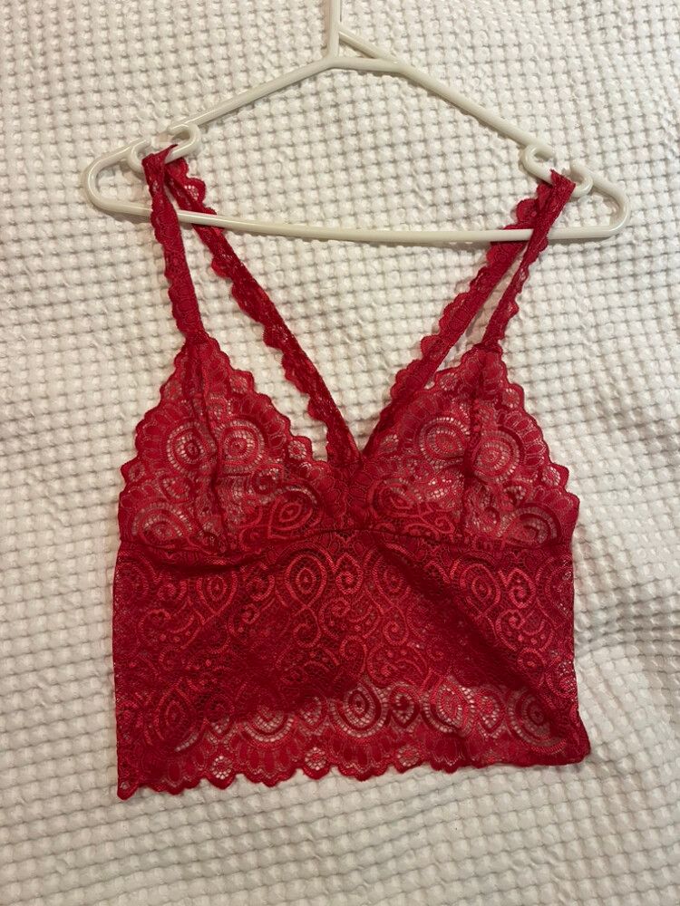 Red Lace Bralette