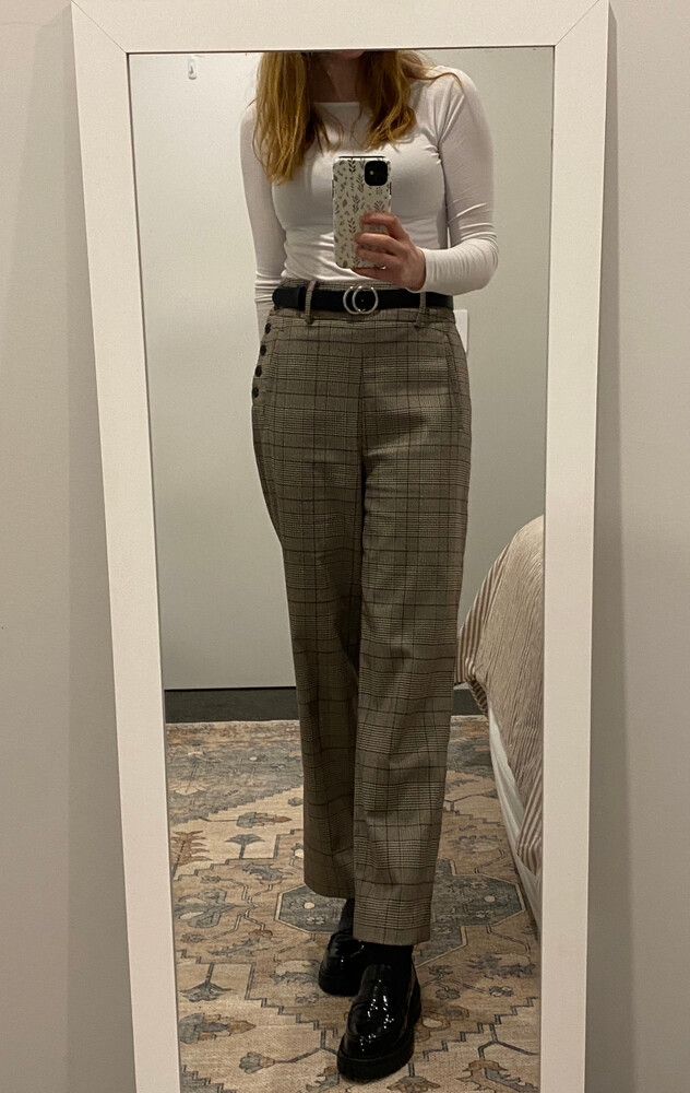 Witchery Plaid Pants Size 8