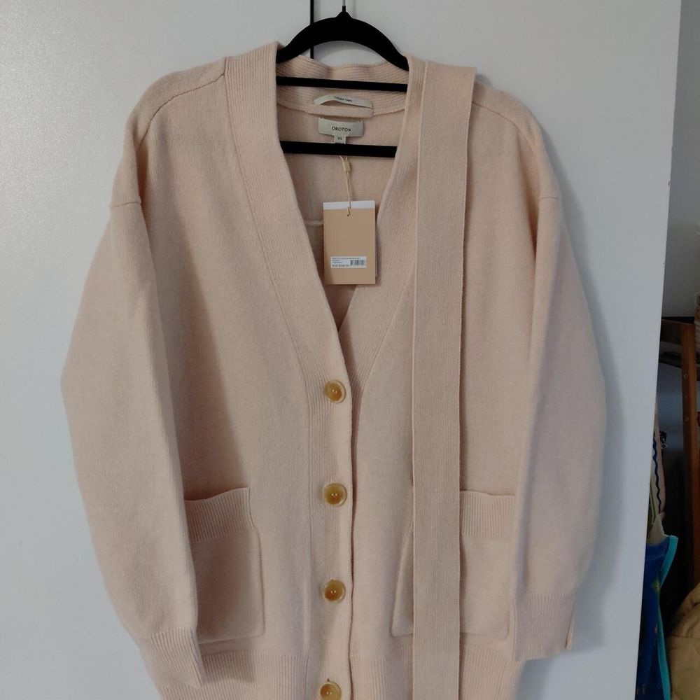 Oroton Man Style Long-line Knit Cardigan