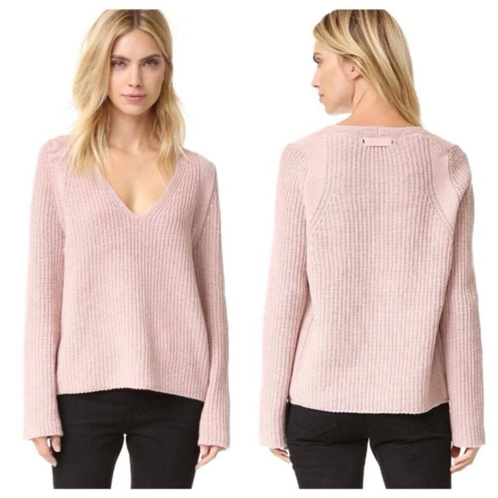 Helmut Lang V-Neck Wool Cashmere Pullover