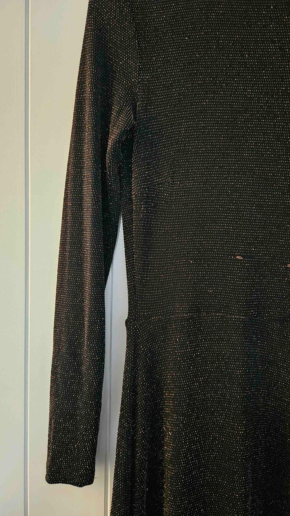 H&M Metallic Long Sleeve Dress