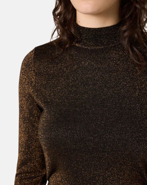 H&M Metallic Long Sleeve Dress