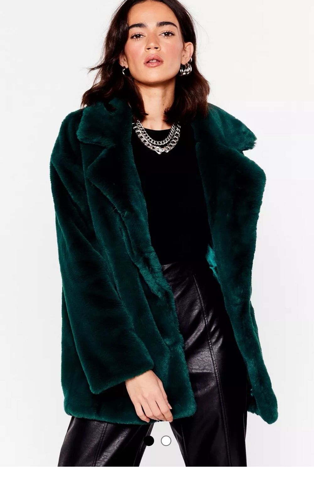 New oversized faux fur coat, 6