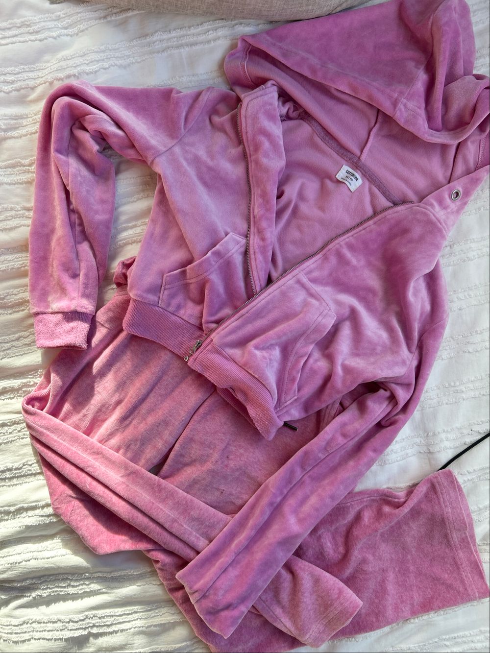 Cotton On Pink Velour Tracksuit Set