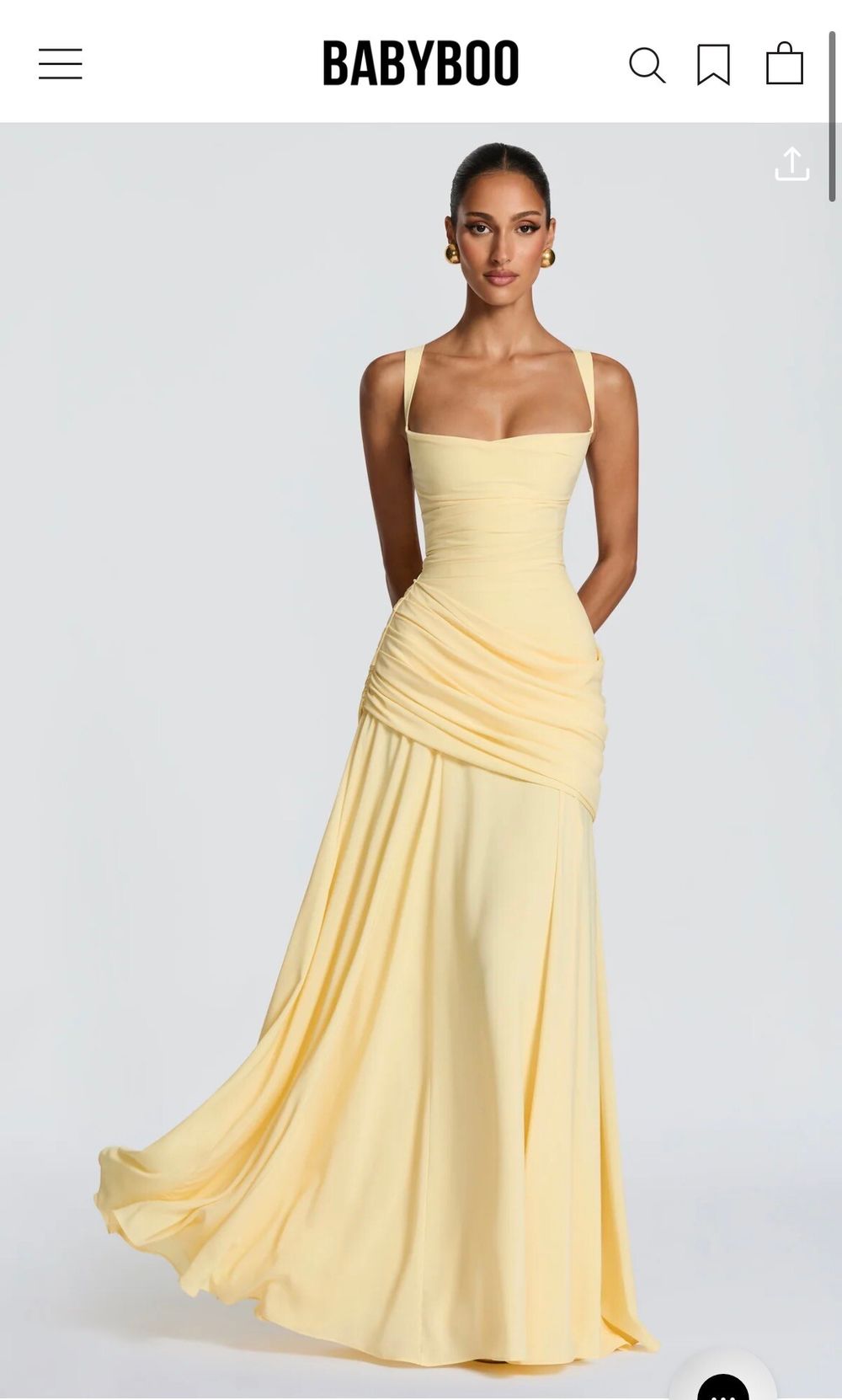 Babyboo Yellow Maxi Dress