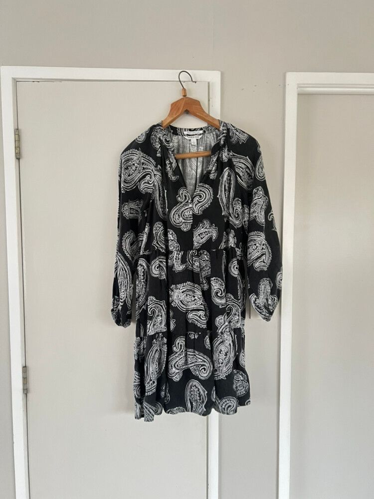 Country Road Black Paisley Dress
