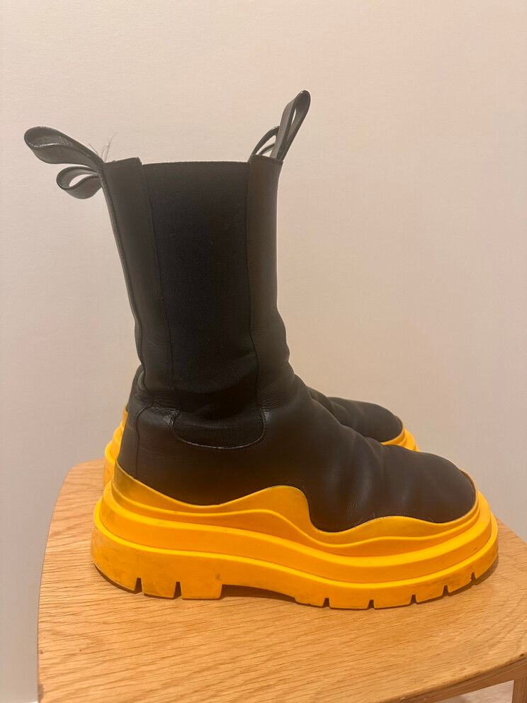 Bottega Veneta Black & Yellow Boots