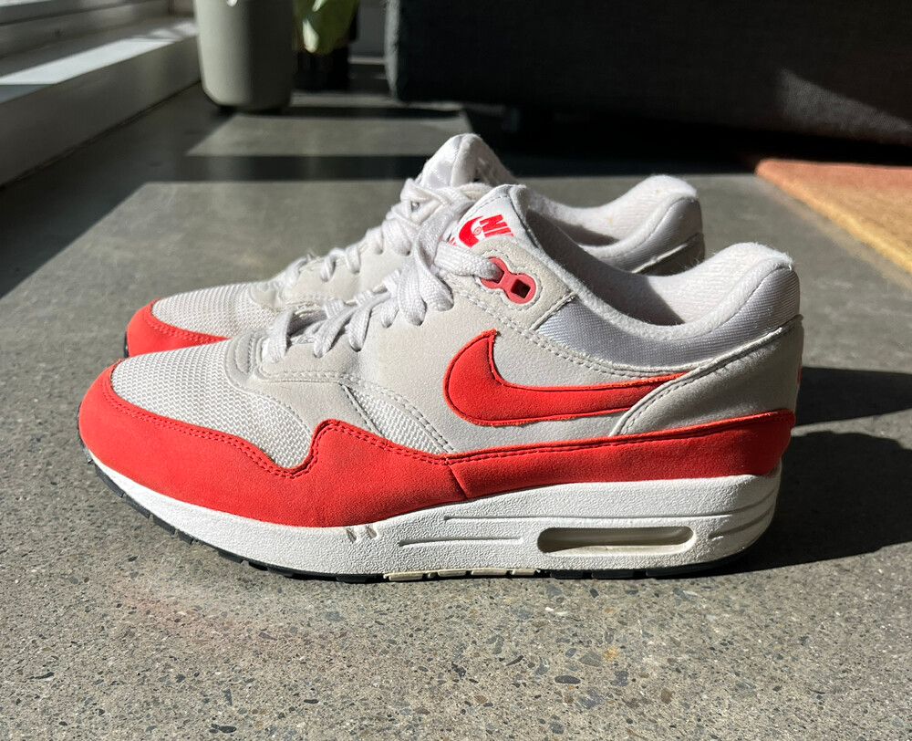 Women’s Red & Grey Nike Air Max - Size Euro 39