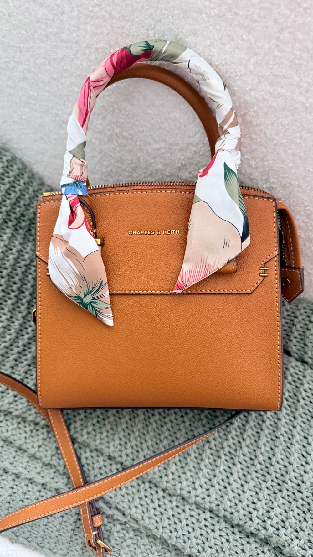 Charles & Keith Brown Handbag