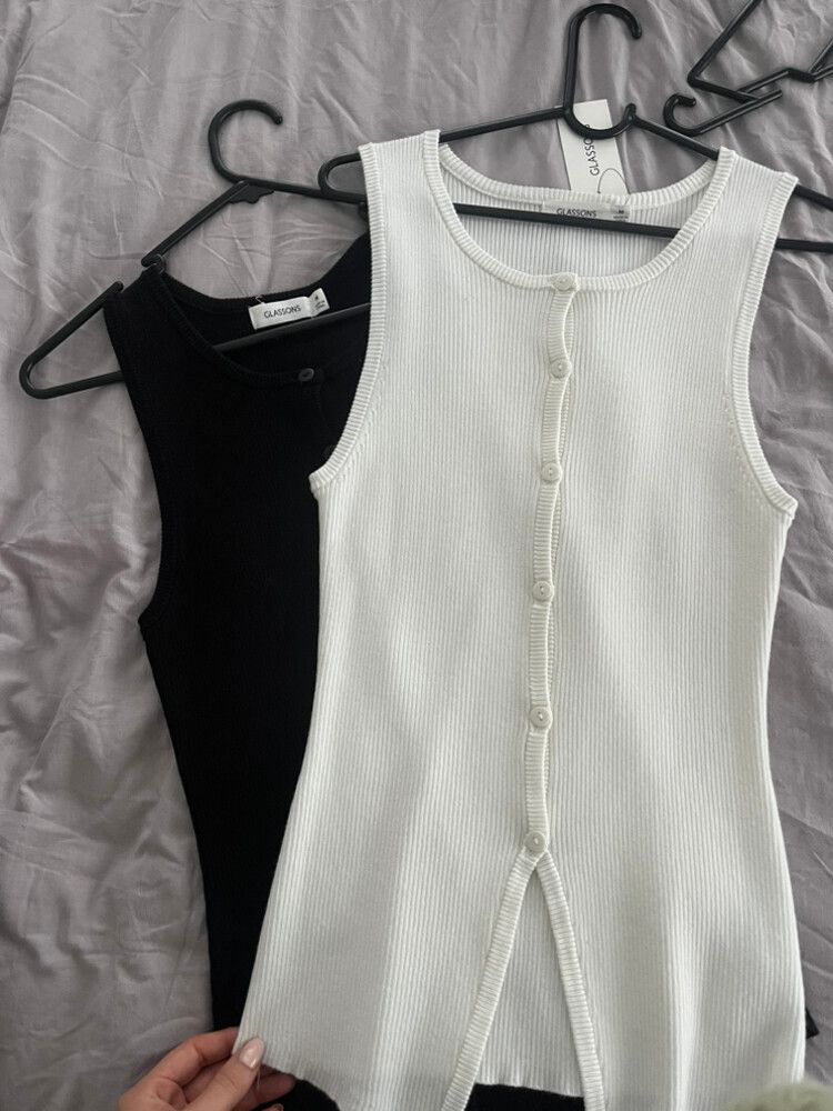 Glassons Button Front Tank Top
