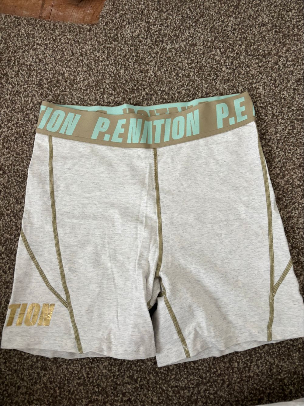PE Nation Grey Marl Activewear Shorts