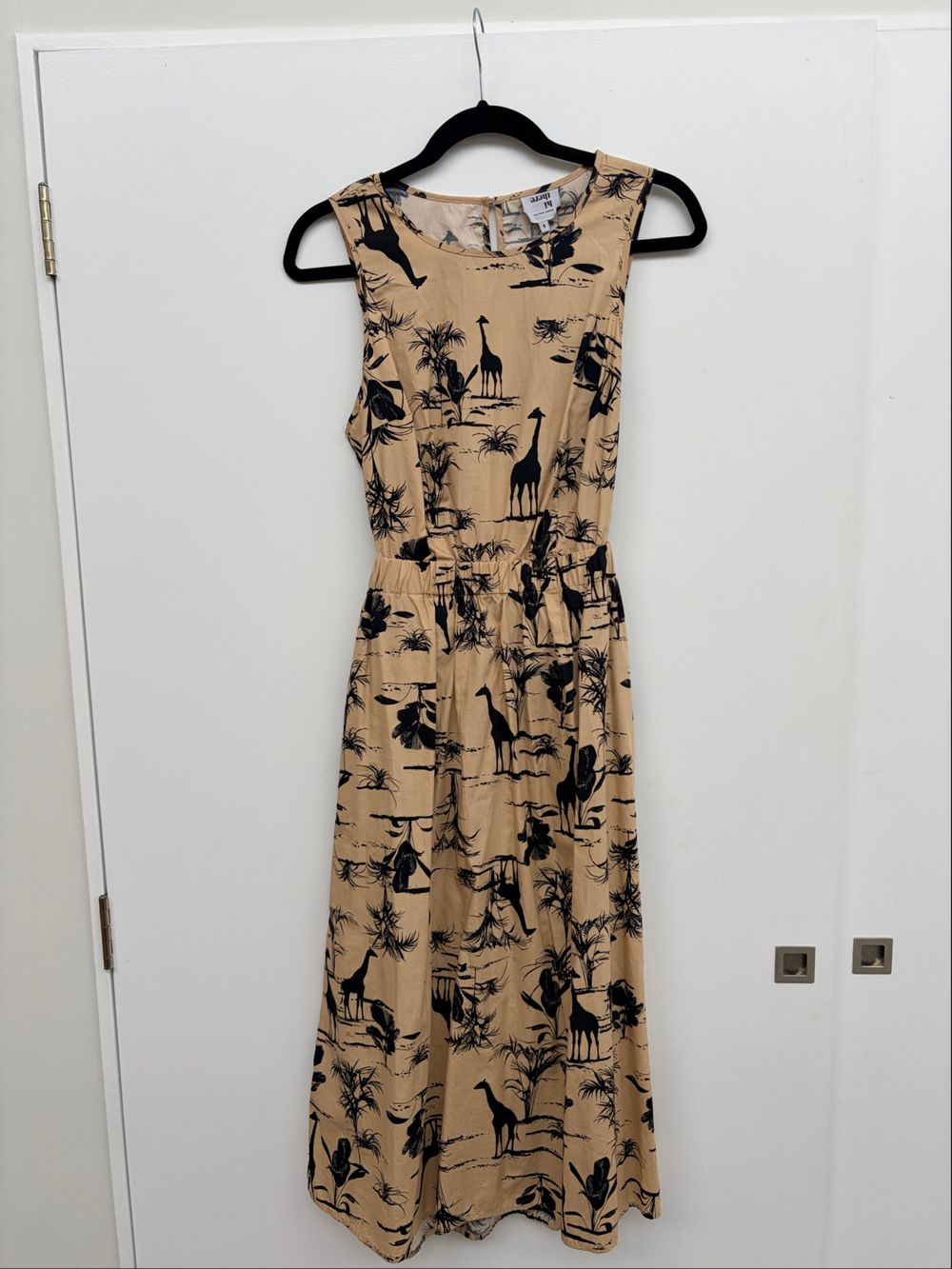 Karen Walker Giraffe Print Midi Dress