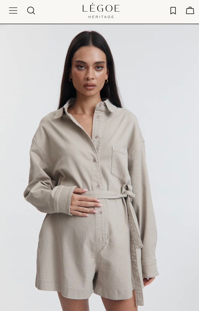 LOUIE DENIM ROMPER