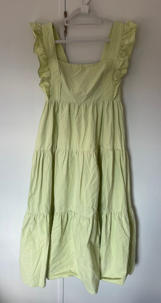 mossman green dress Mossman pre-owned celery Perception midi dress - size UK 10 main image 0