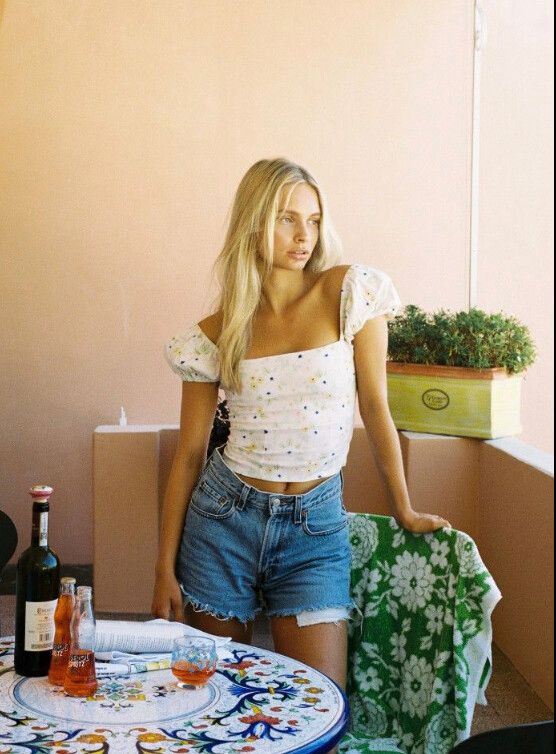 With Jean Demi top