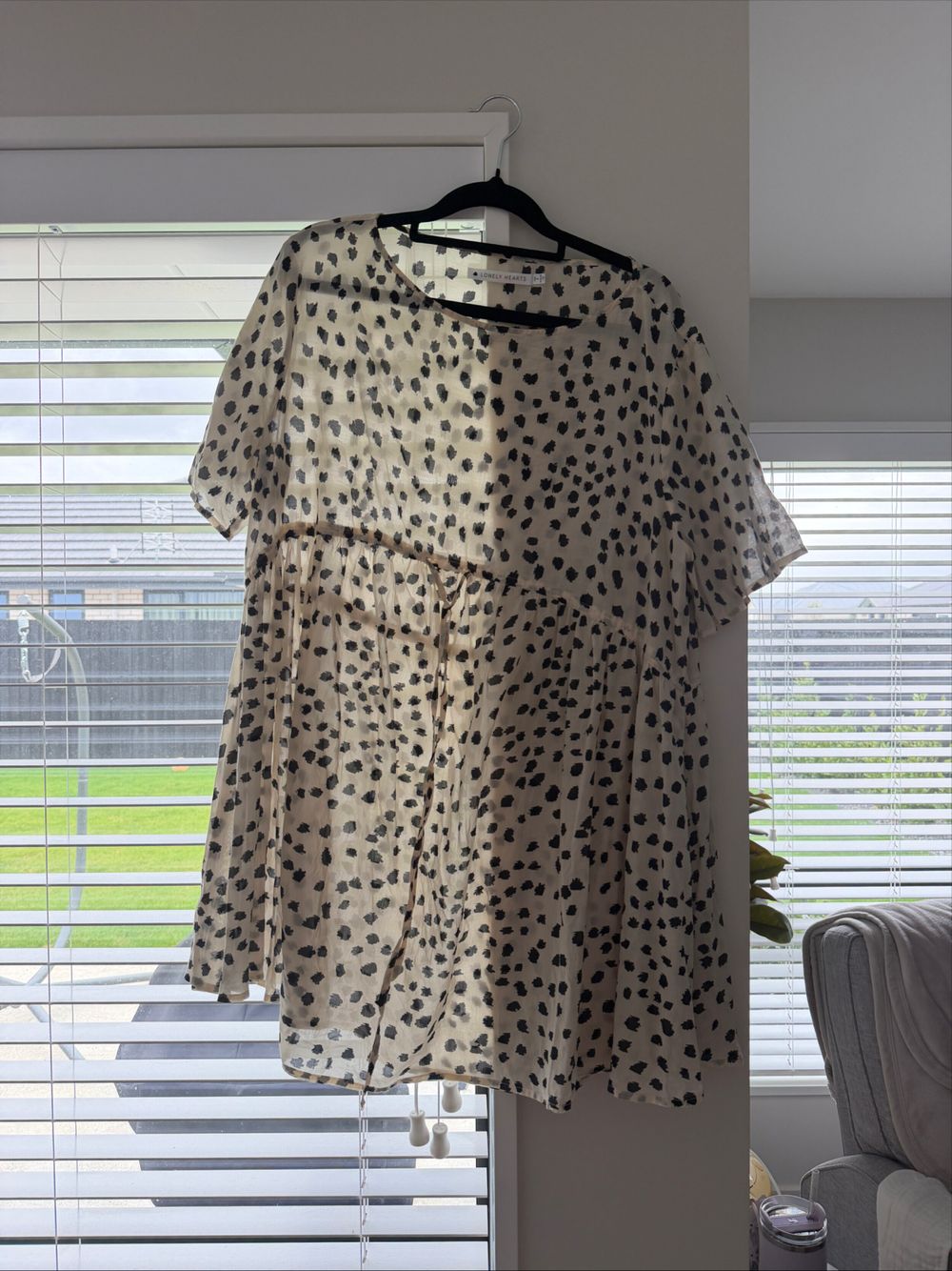 lonely heart mini dress