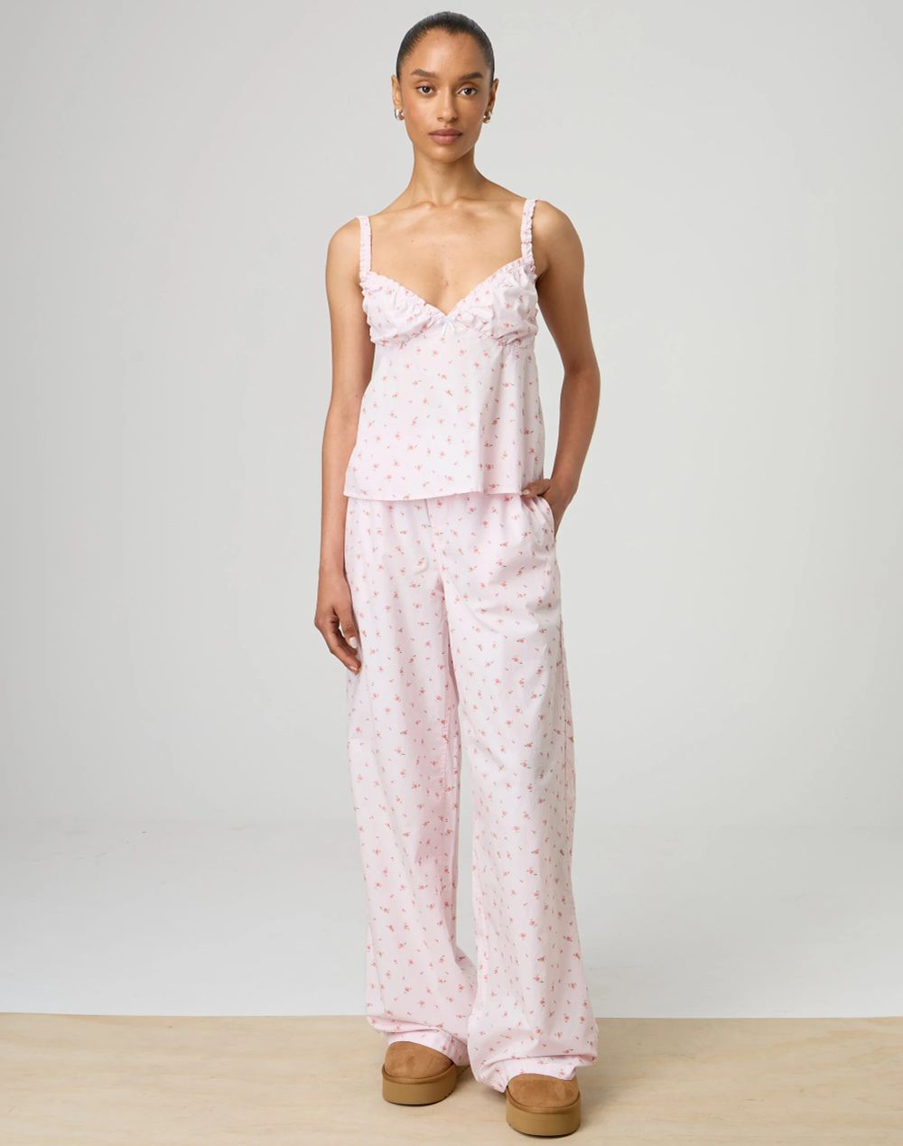 Pink Flower Lounge Pant
