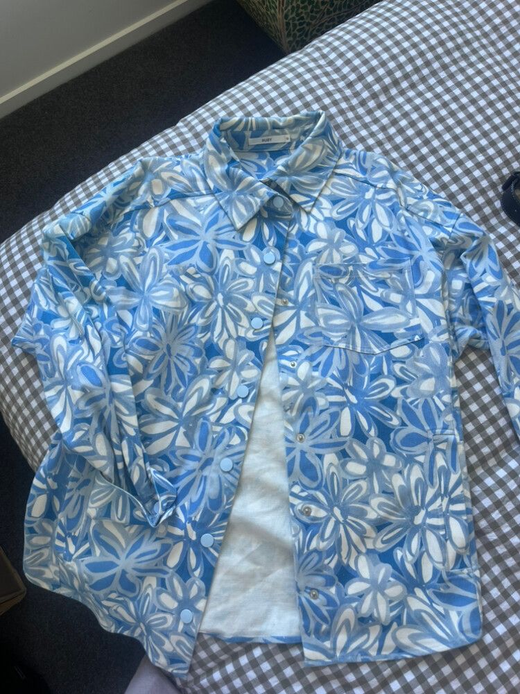 RUBY Blue Floral Shirt