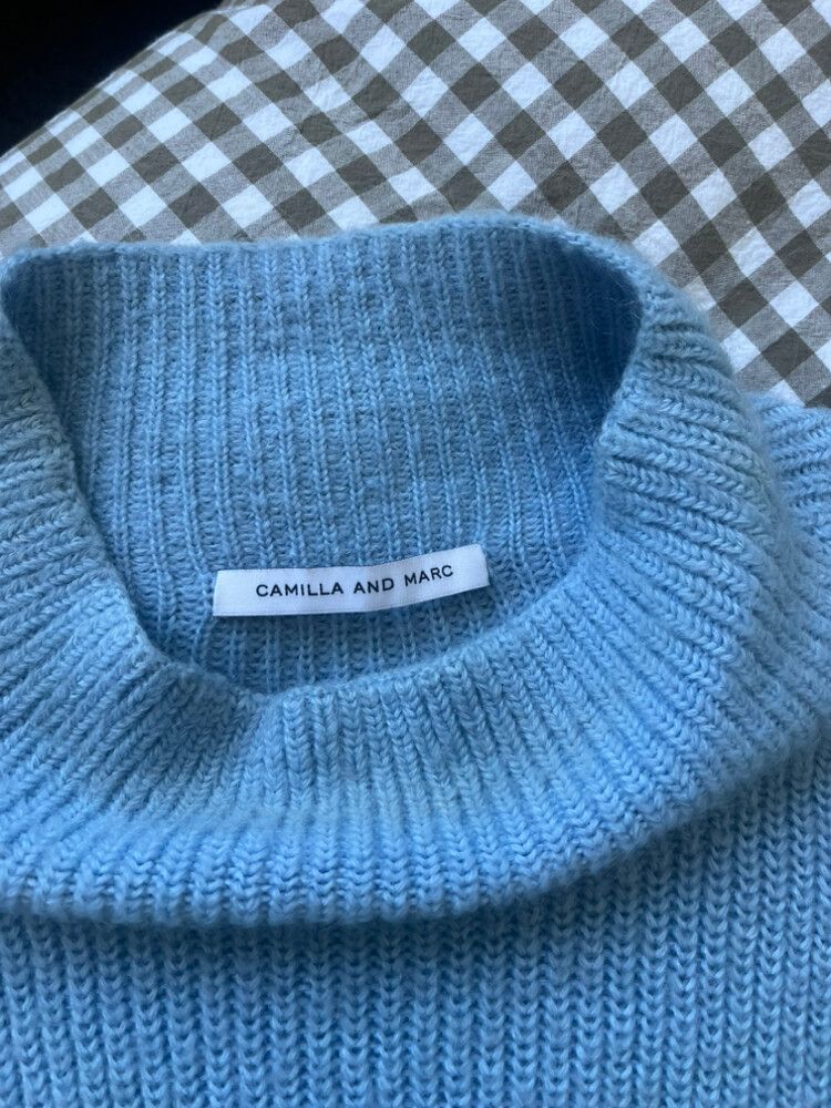 Camilla and Marc Blue Chunky Knit Jumper