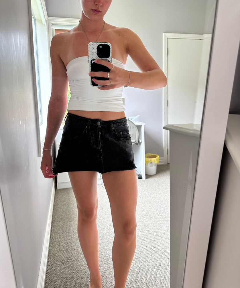 Ksubi Black Denim Skirt