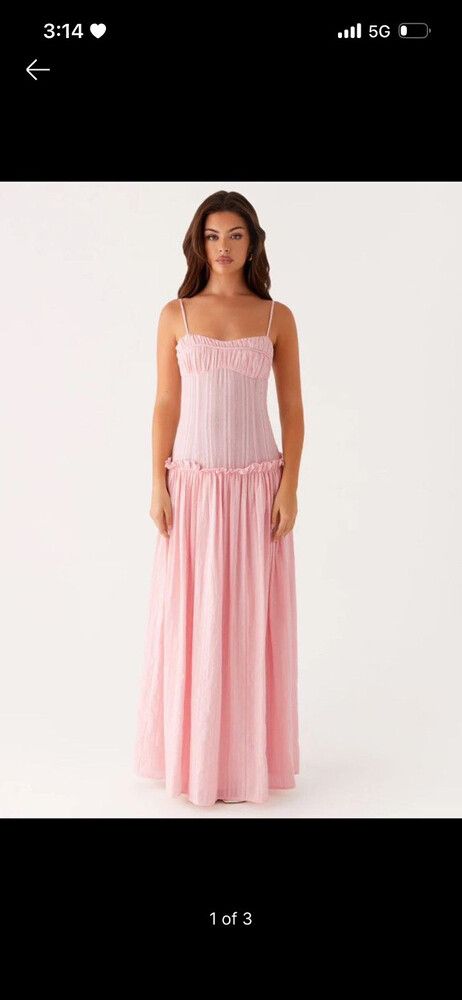 sachin and babi light blue dress Bright Buds Strapless Floral Drop-Waist Maxi Dress main image 0