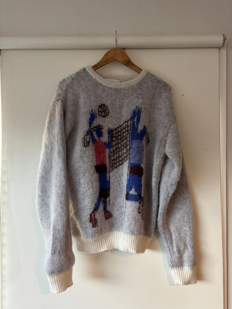 Checks downtown Mohair Spike Jumper