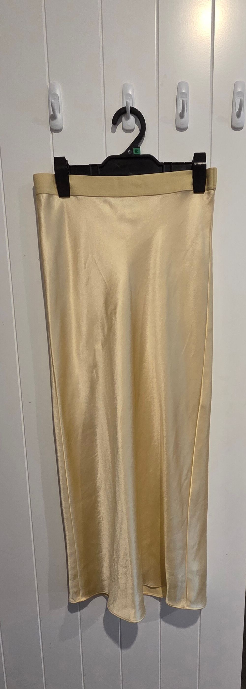 Seed butter yellow Satin Skirt