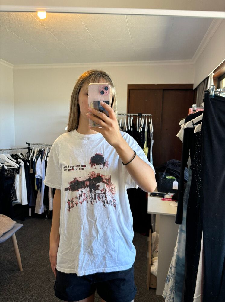 skip the boat graphic shirt