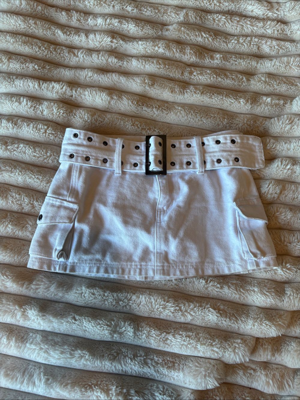 princess polly white mini skirt