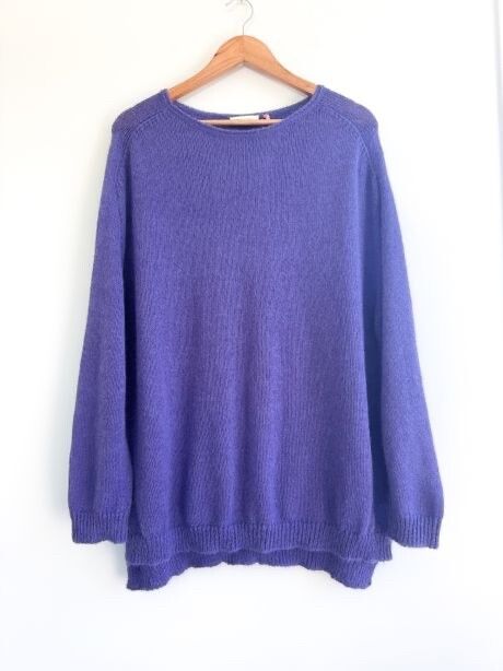 WHISTLE Mohair Blend Knit Sweater, Size XL, Soft Violet / Amethyst Tone