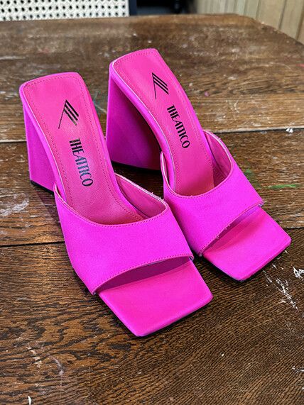 The Attico Devon Heels Hot Pink
