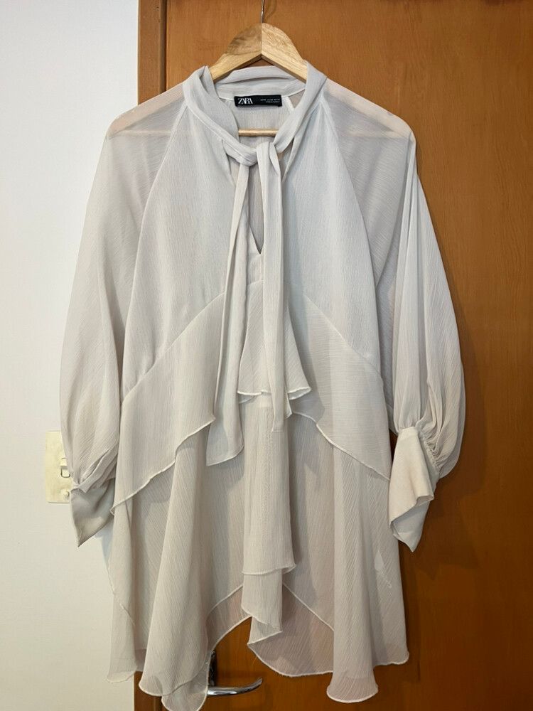 Sheer Oversized Blouse