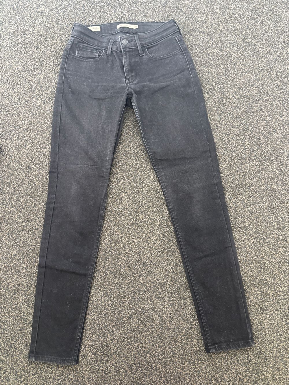 Levi's Black 710 Super Skinny Jeans