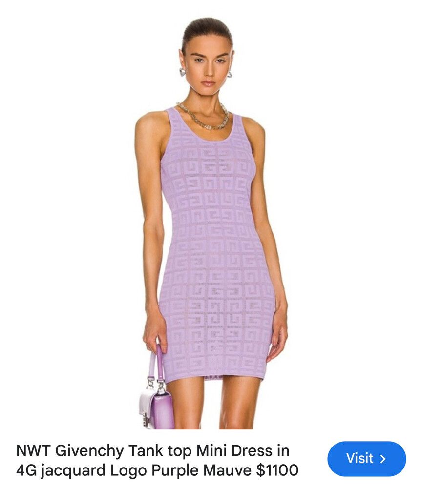Purple Givenchy Mini Dress