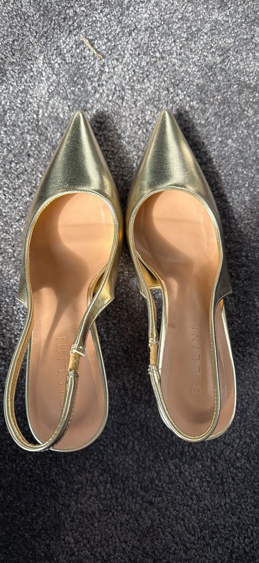 Billini Blondie Gold Metallic Heels