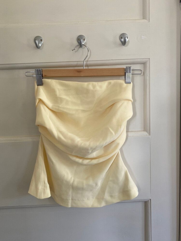 RUBY Cream Bandeau Top