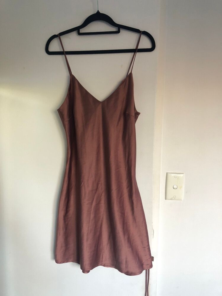 Bras N Things Brown Mini Dress nightie